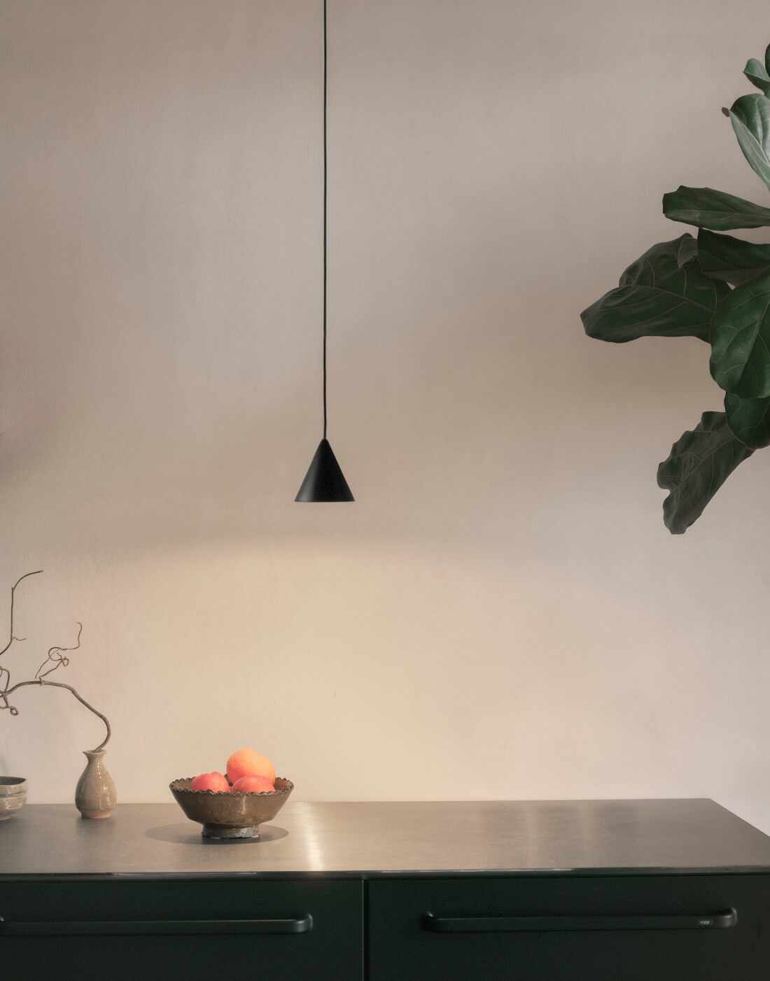 w201 Extra small pendant s2 Pendelleuchte, jet black