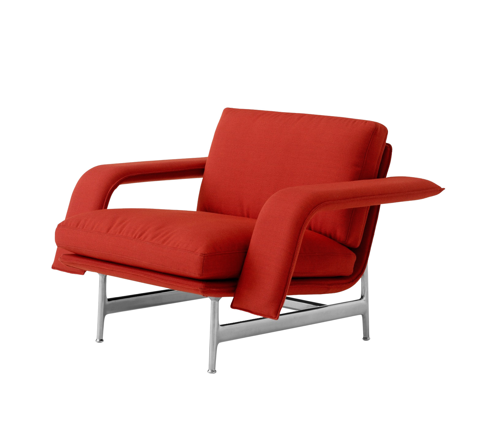 Meantime AV29 Lounge Chair, polished aluminium / fiord 0571