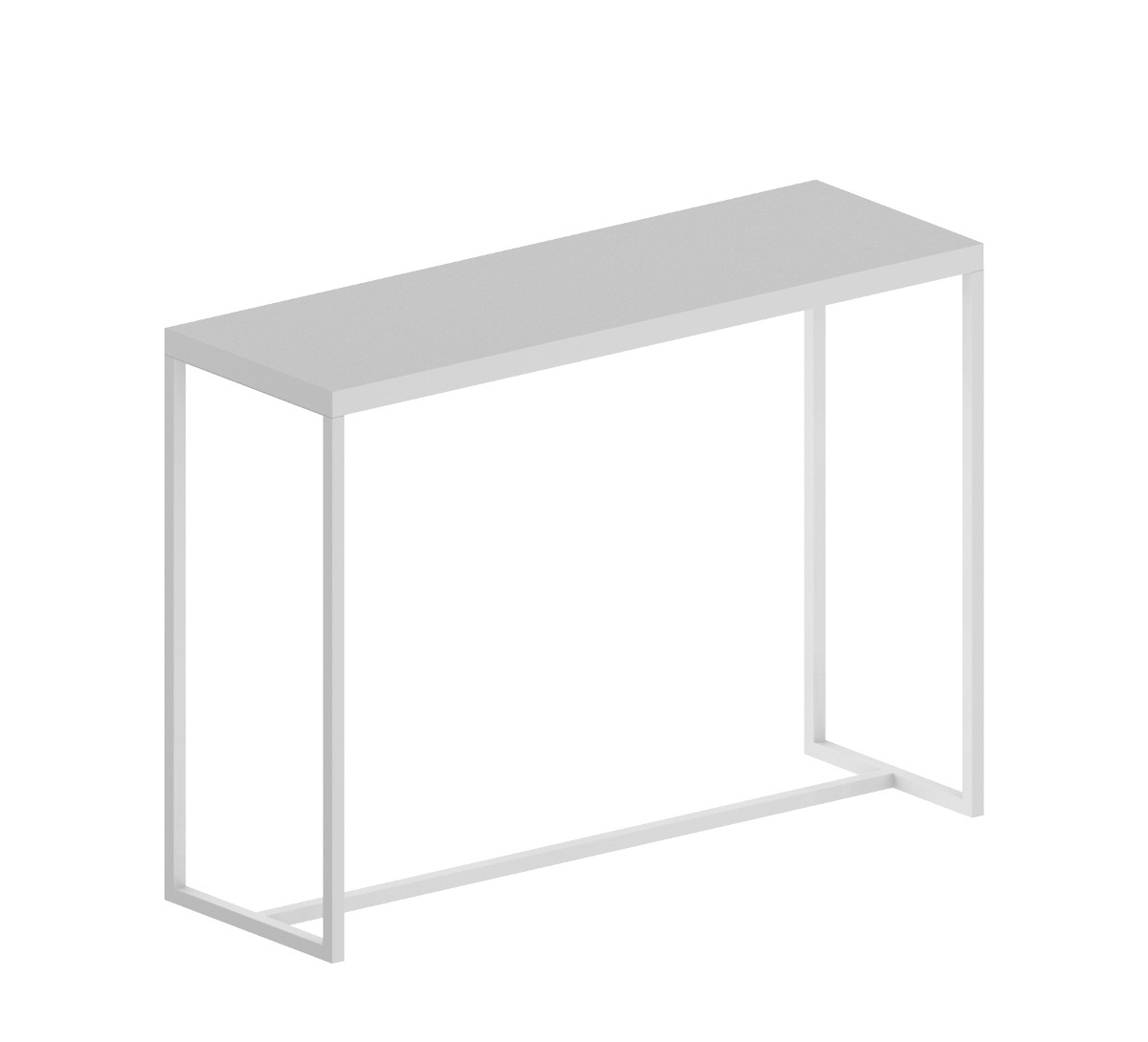 Big Brother Stehtisch, 150 x 50 cm, weiß