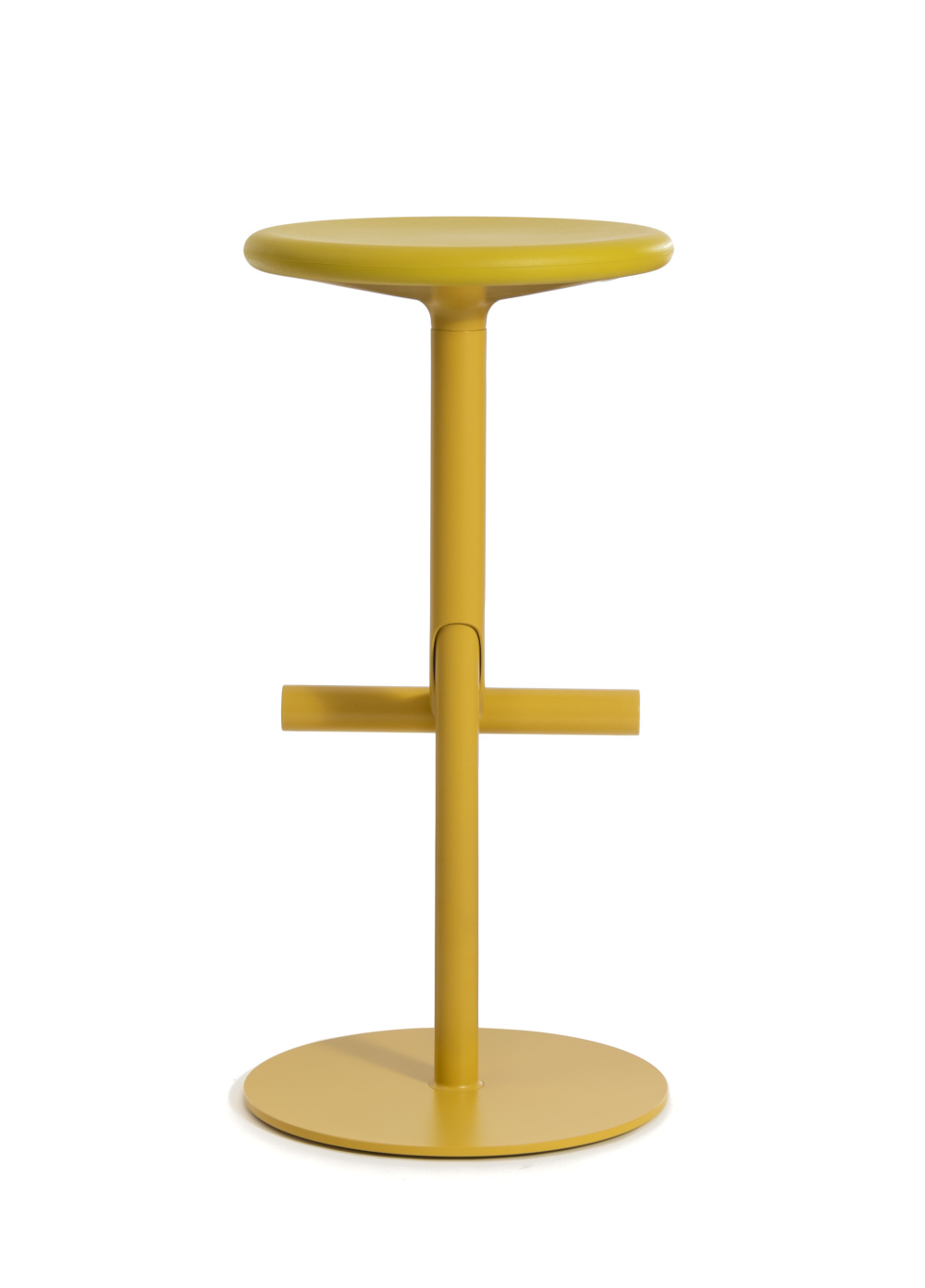 Magis Tibu Barhocker lime, ergonomischer Barstuhl, höhenverstellbar, komfortabel, modernes italienisches Design