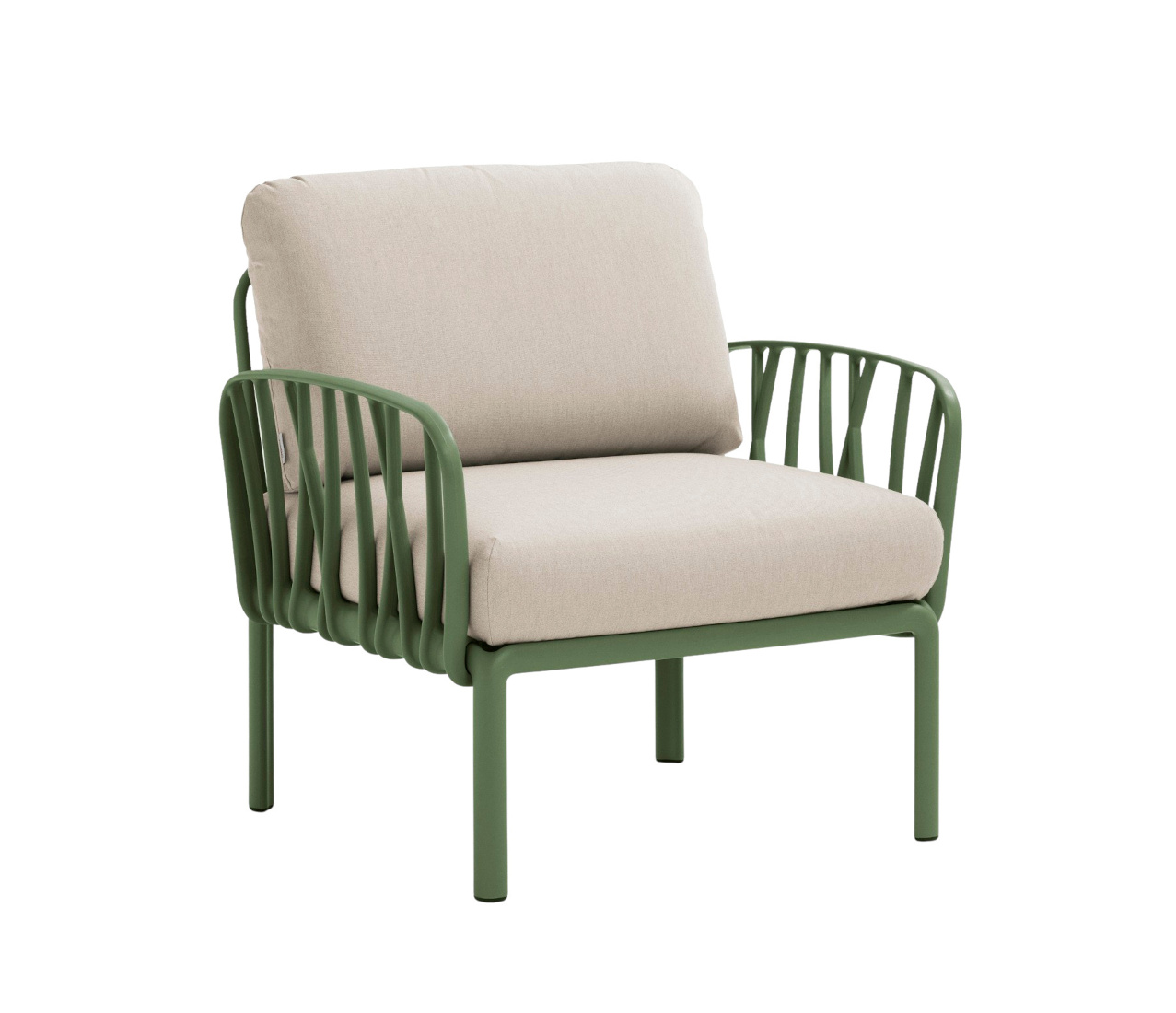 Nardi Komodo Poltrona Sessel, agave, Outdoor-Stuhl, wetterfest, leicht, langlebig, italienisches Design