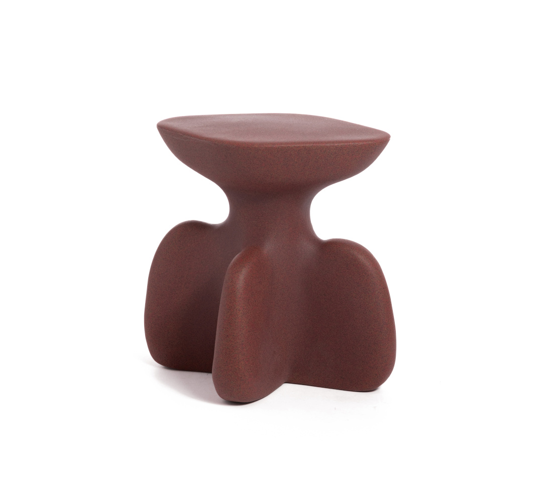 Archeo Hocker, niedrig, porphyry red