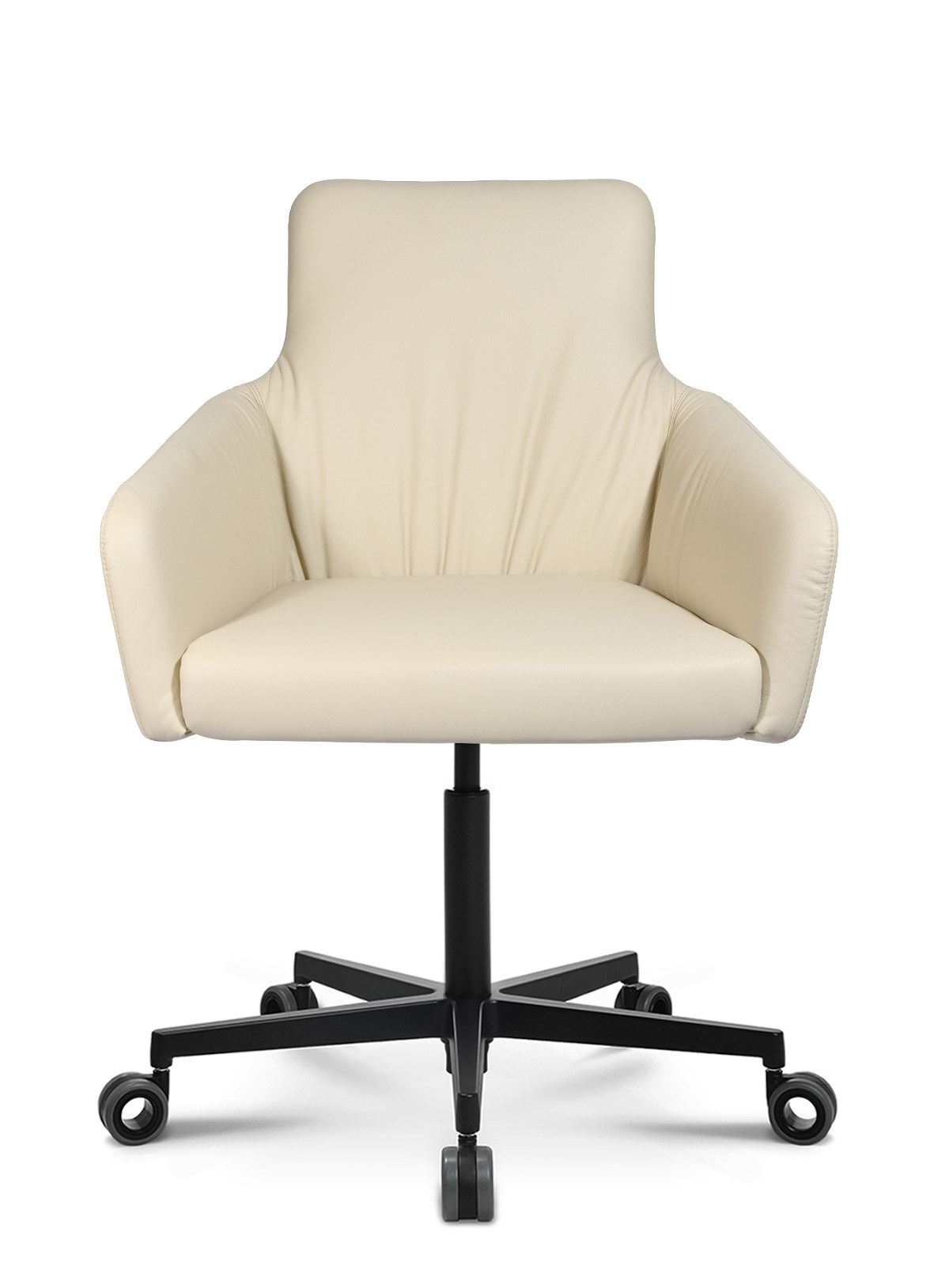 Wagner W-Cube 1CL Lounge-Sessel mit 5-Strahl-Gestell aus Aluminium, eleganter Besuchersessel für Büro und Empfang