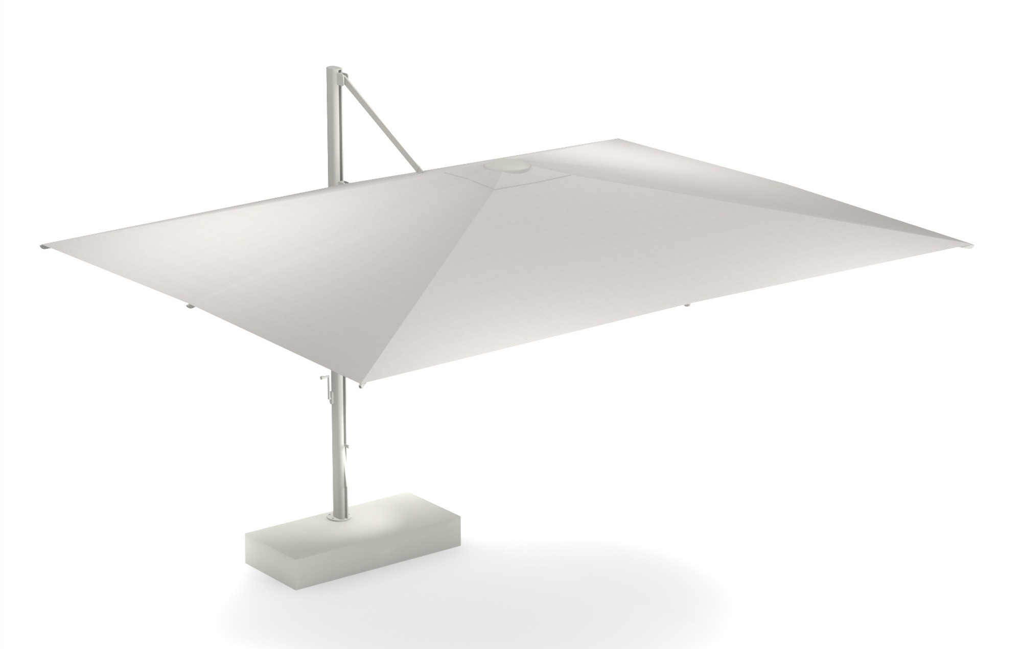 Shade Sonnenschirm, 3x4 m, weiß / weiß