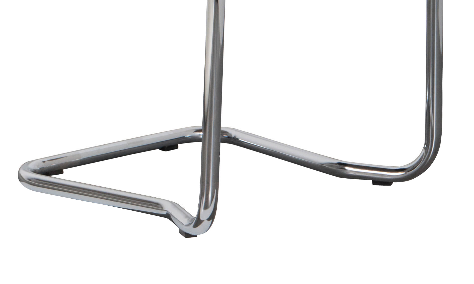 Zuiver Ridge Kink Rib Stuhl mit Chrom-Gestell und modernem Design für elegante Esszimmer und Büros