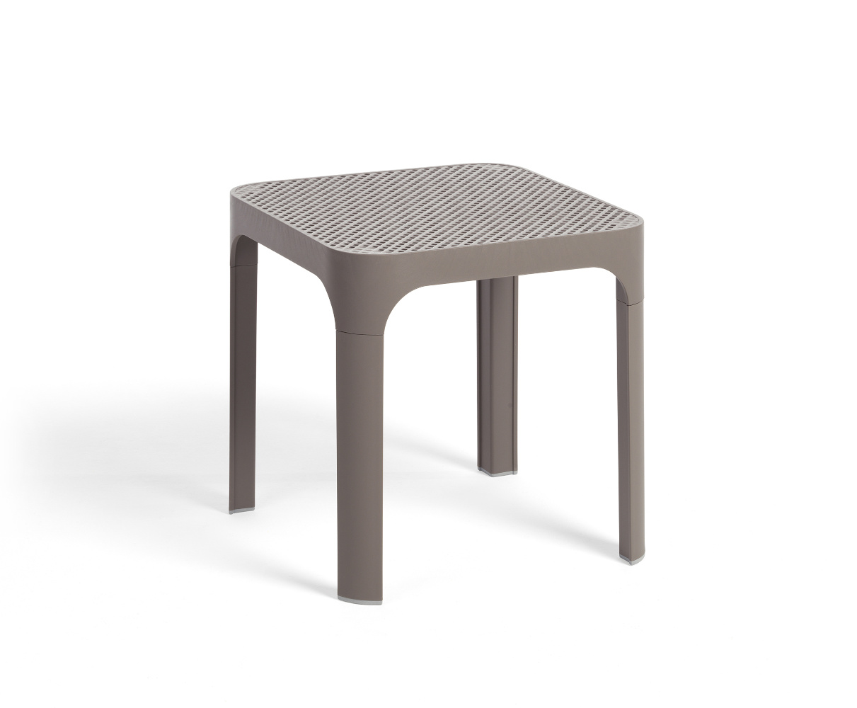 Nardi Net Table 40 Beistelltisch, italenisches Design, Tortora, langlebig, funktional