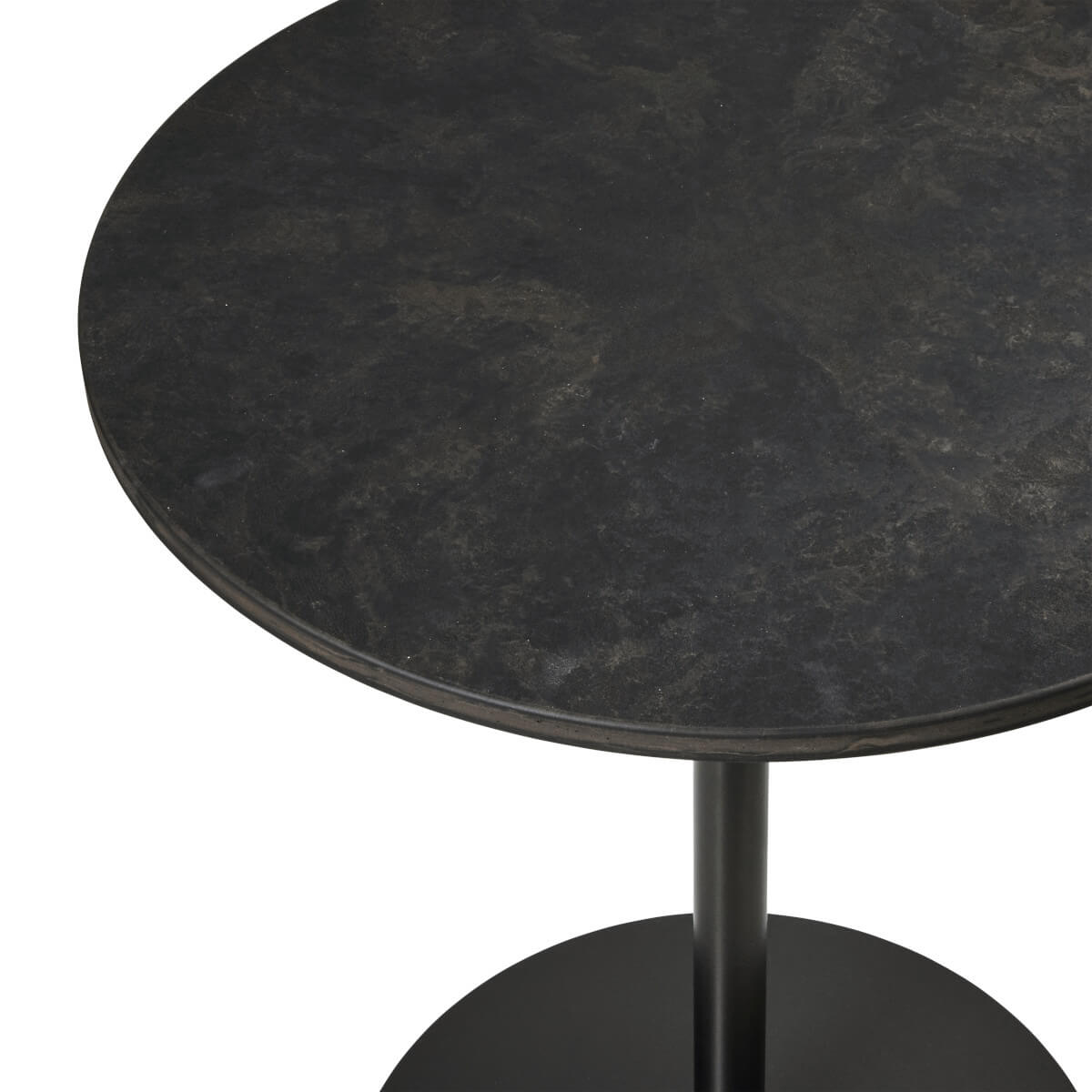 Mater Cafe Tisch, Ø 60 cm, coffee waste black