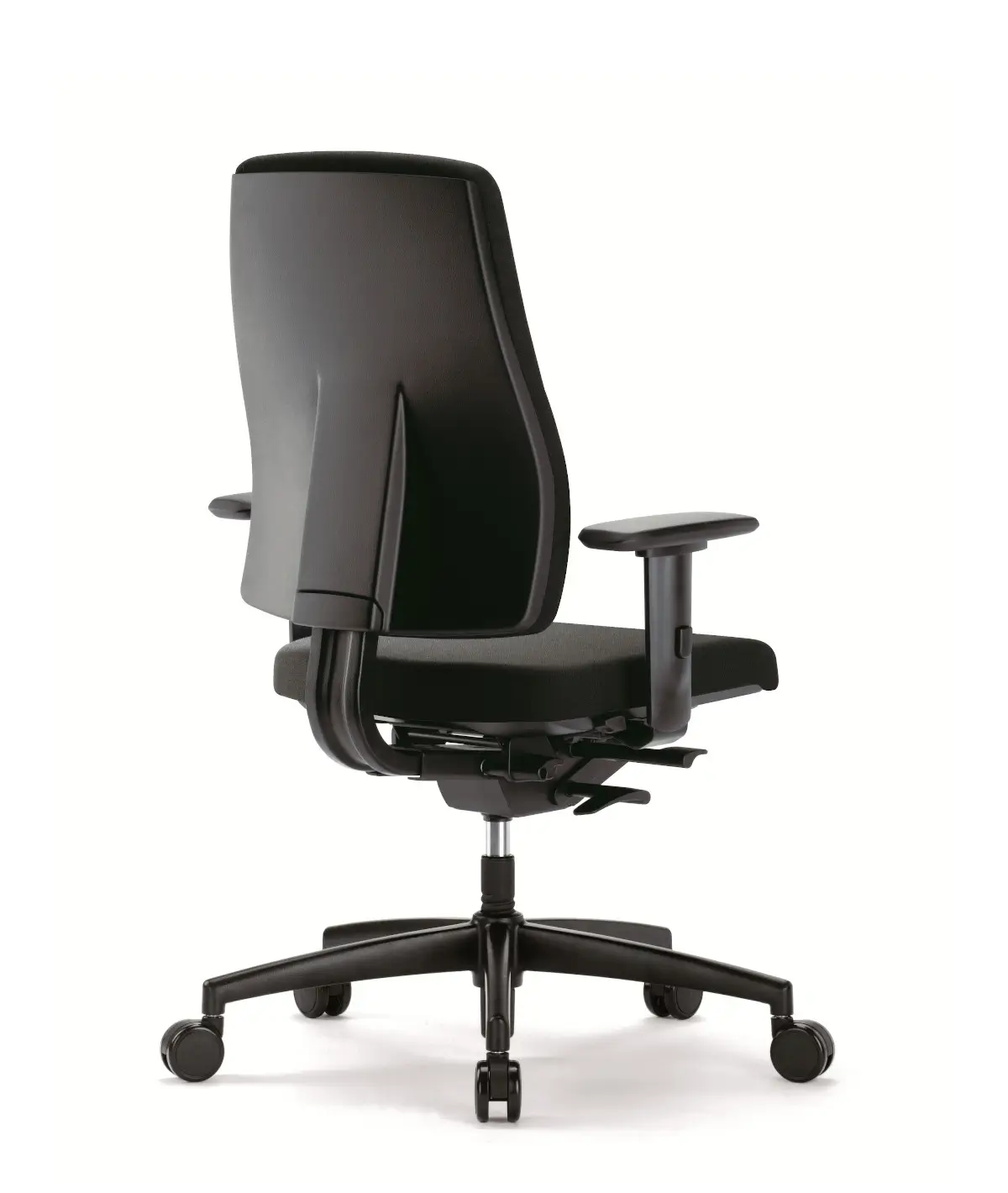 Interstuhl Goal 152G Bürodrehstuhl in Schwarz mit Armlehnen in der Rückansicht