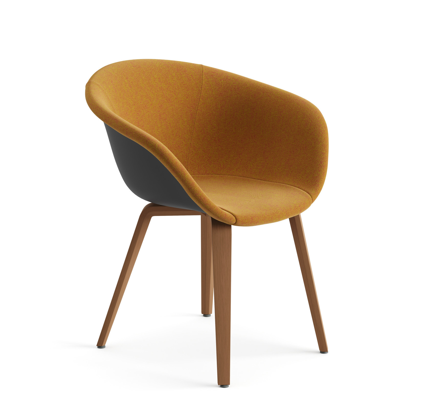 Duna 02 Stuhl, kunststoff,  vorne bezogen #4213