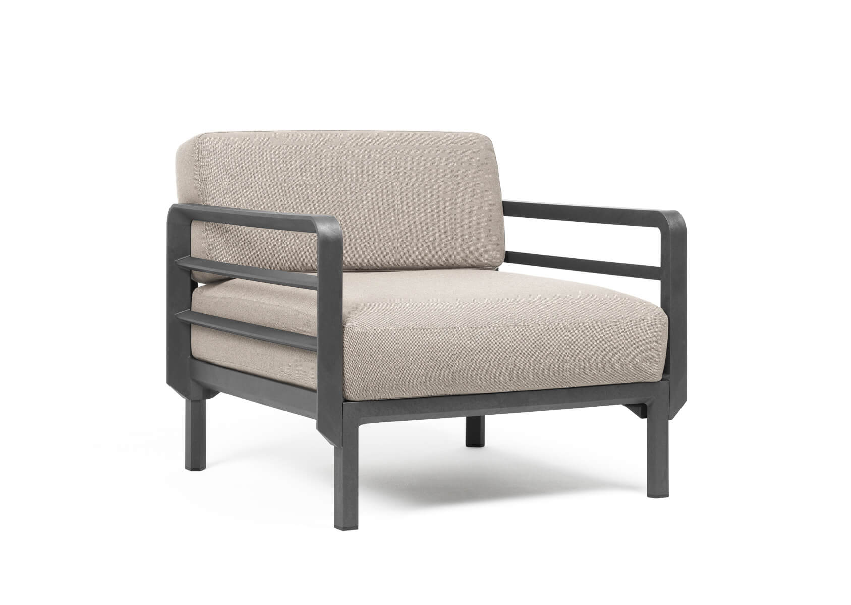 Nardi Maximo 5 Poltrona Sessel, Outdoor-Sessel, wetterfest, robust, italienisches Design, Sunbrella-Stoff