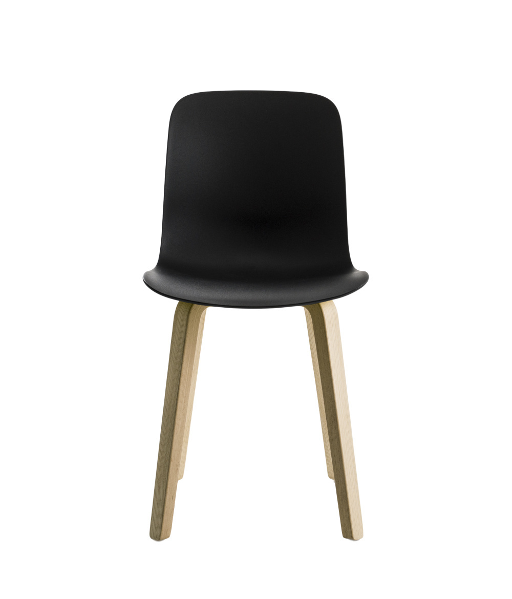 Magis Substance Stuhl, Esche natur/Schwarz, ergonomisch, modernes Design, langlebig, italienisches Design