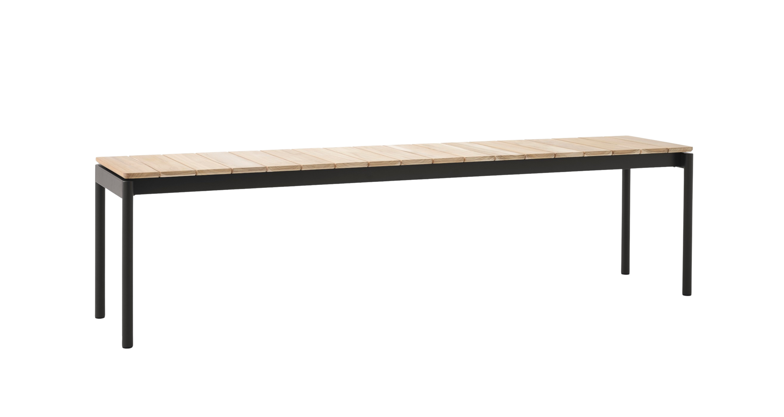 Ville AV28 Gartenbank, 180 x 40 cm, schwarz