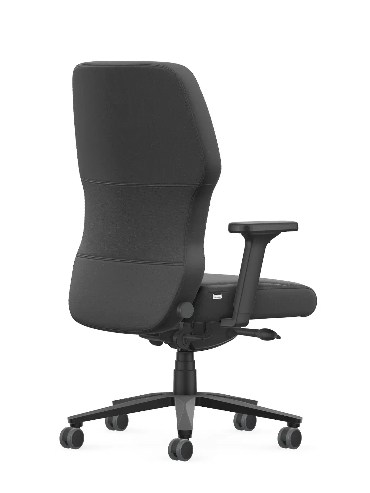 Interstuhl XXLis5 XL117 Bürostuhl in Schwarz in rückseitiger Ansicht