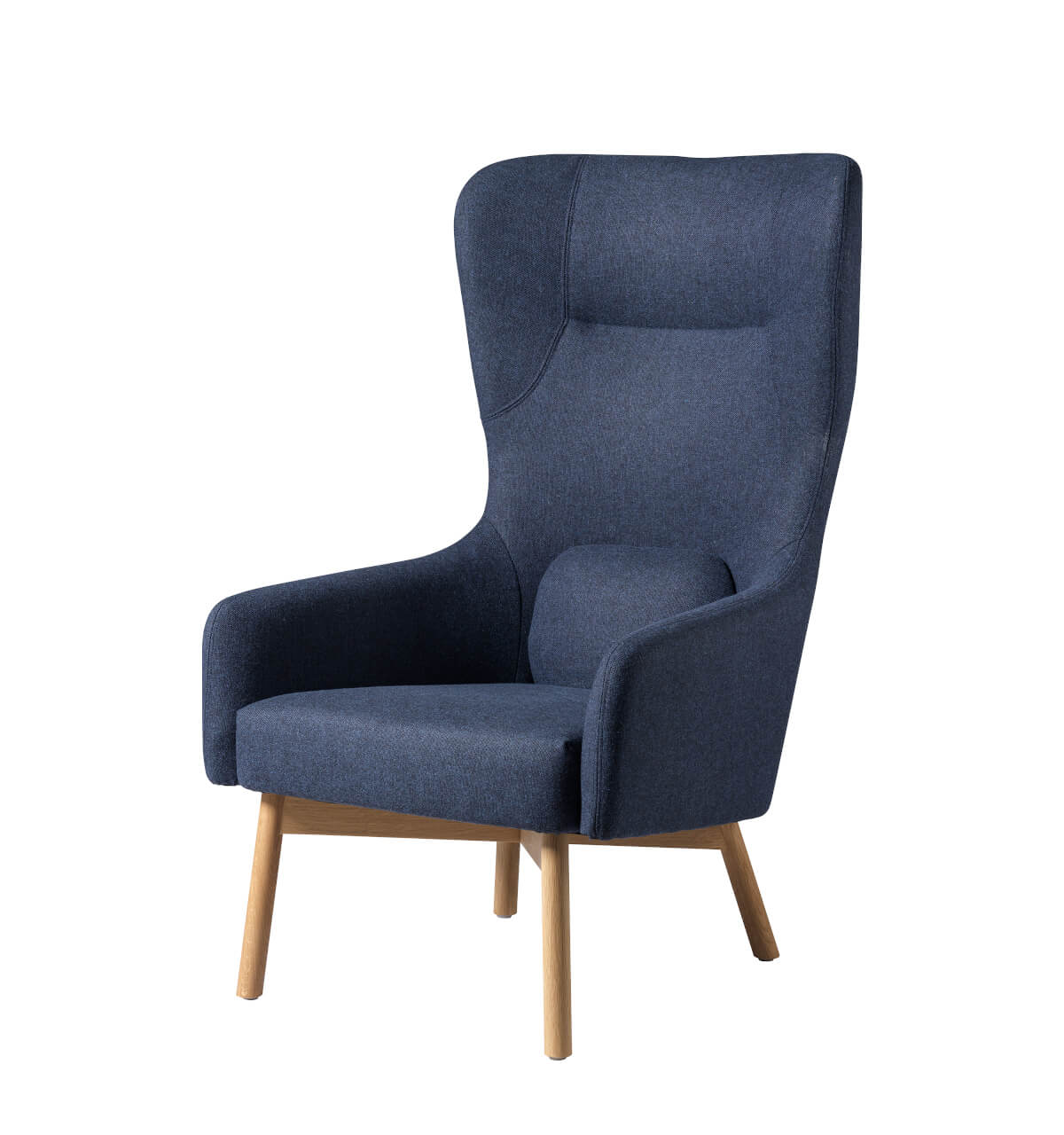 FDB Møbler L35 Gesja – Design-Sessel FDB Møbler L35 Gesja Sessel, dunkelblau, Eiche natur, ergonomisch, funktional, nordisches Design, langlebig