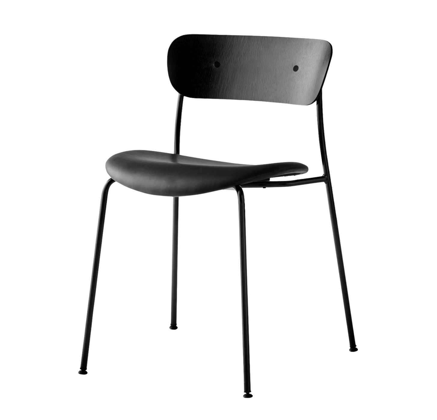 Pavilion AV3 Stuhl, schwarz / noble aniline leder schwarz Pavilion AV3 Stuhl, schwarz / noble aniline leder schwarz