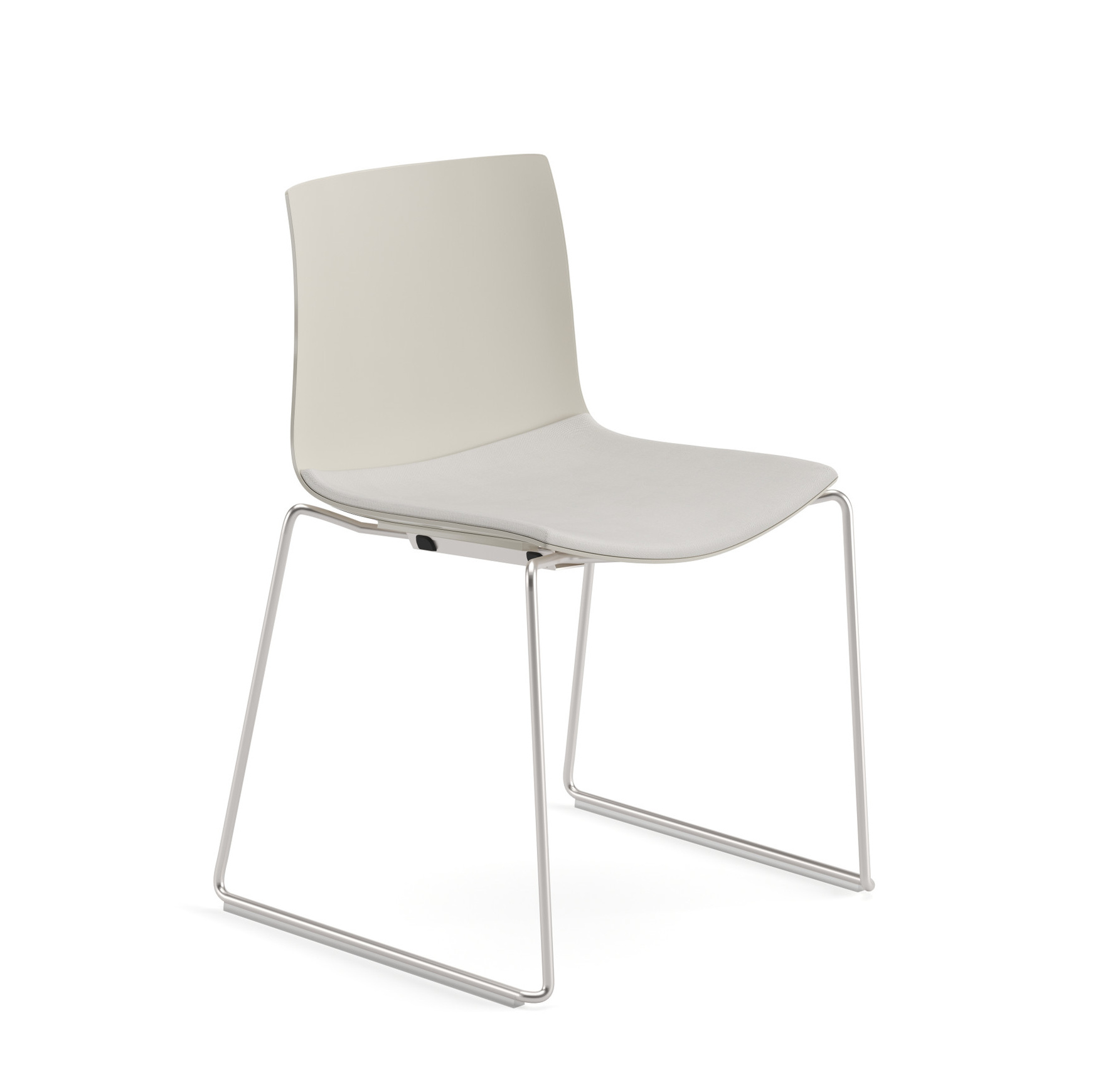 Catifa 46 Stuhl, kunststoff mit polstersitz #0452