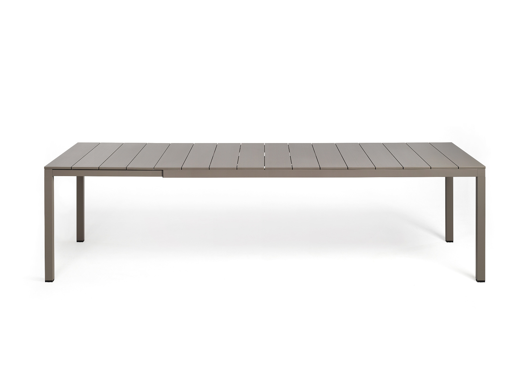 Nardi Rio Alu Ausziehtisch 210 cm tortora, italienisches Outdoor-Design, wetterfest, langlebig, modern