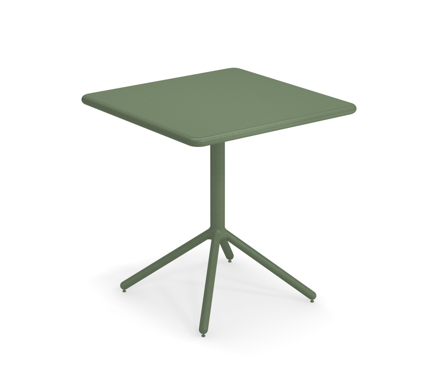 Grace Tisch mit abnehmbarer Platte und runder Tischkante, 70 x 70 cm, scharlachrot
