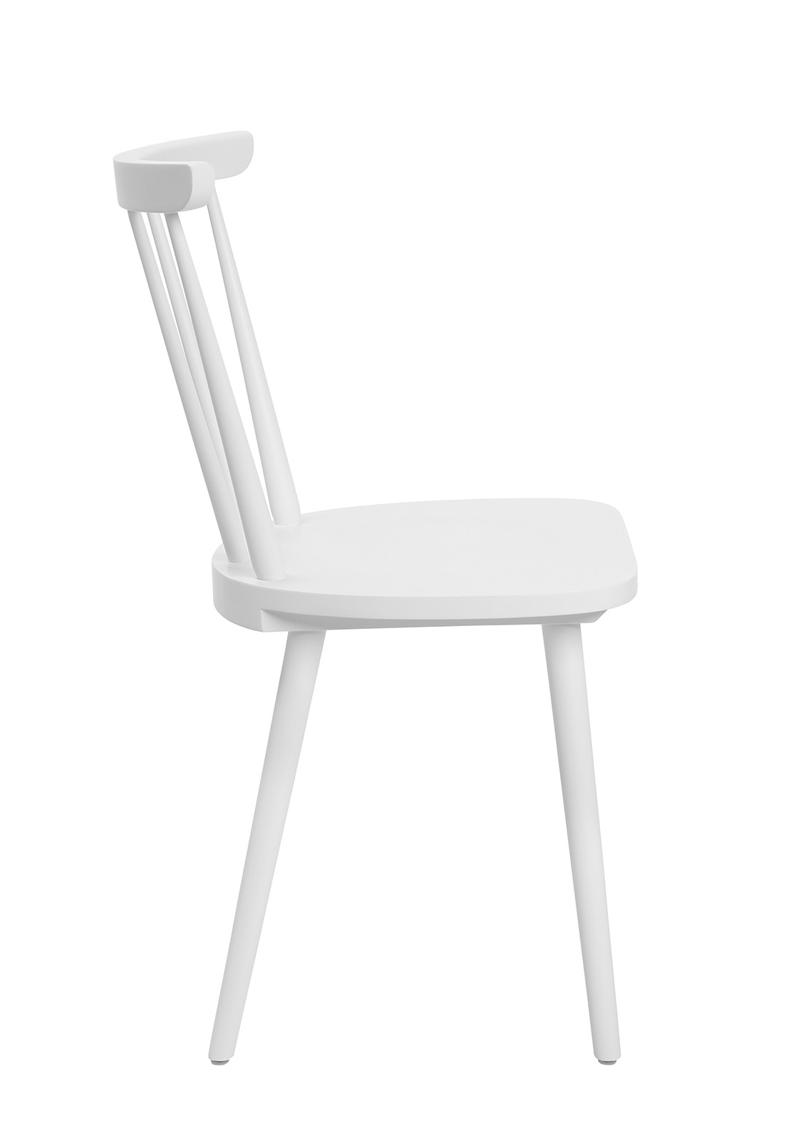 Eleganter Wagner W-1960 Stuhl in Weiß, ergonomische Sitzfläche, langlebig und stilvoll für Zuhause oder Büro.