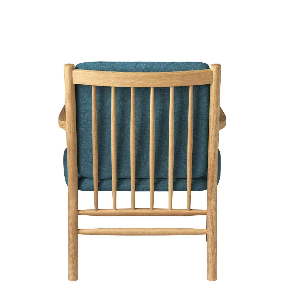 FDB Møbler J147 Sessel, nordischer Design-Stuhl, Eiche natur, grüner Bezug, nachhaltig, langlebig, funktional