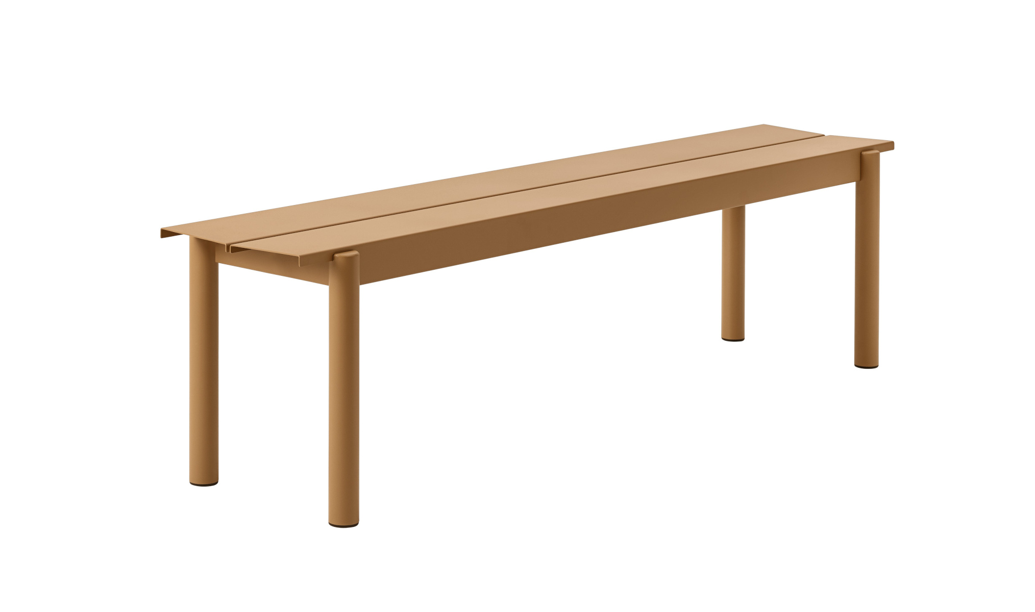 Variante Linear Steel Gartenbank, 170 cm, burnt orange