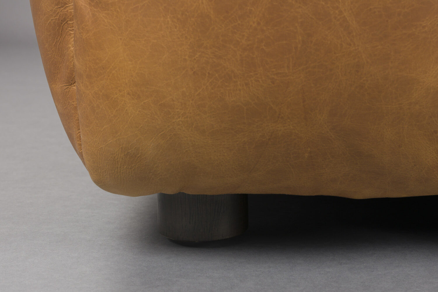 Hackman Hocker, leder schokolade