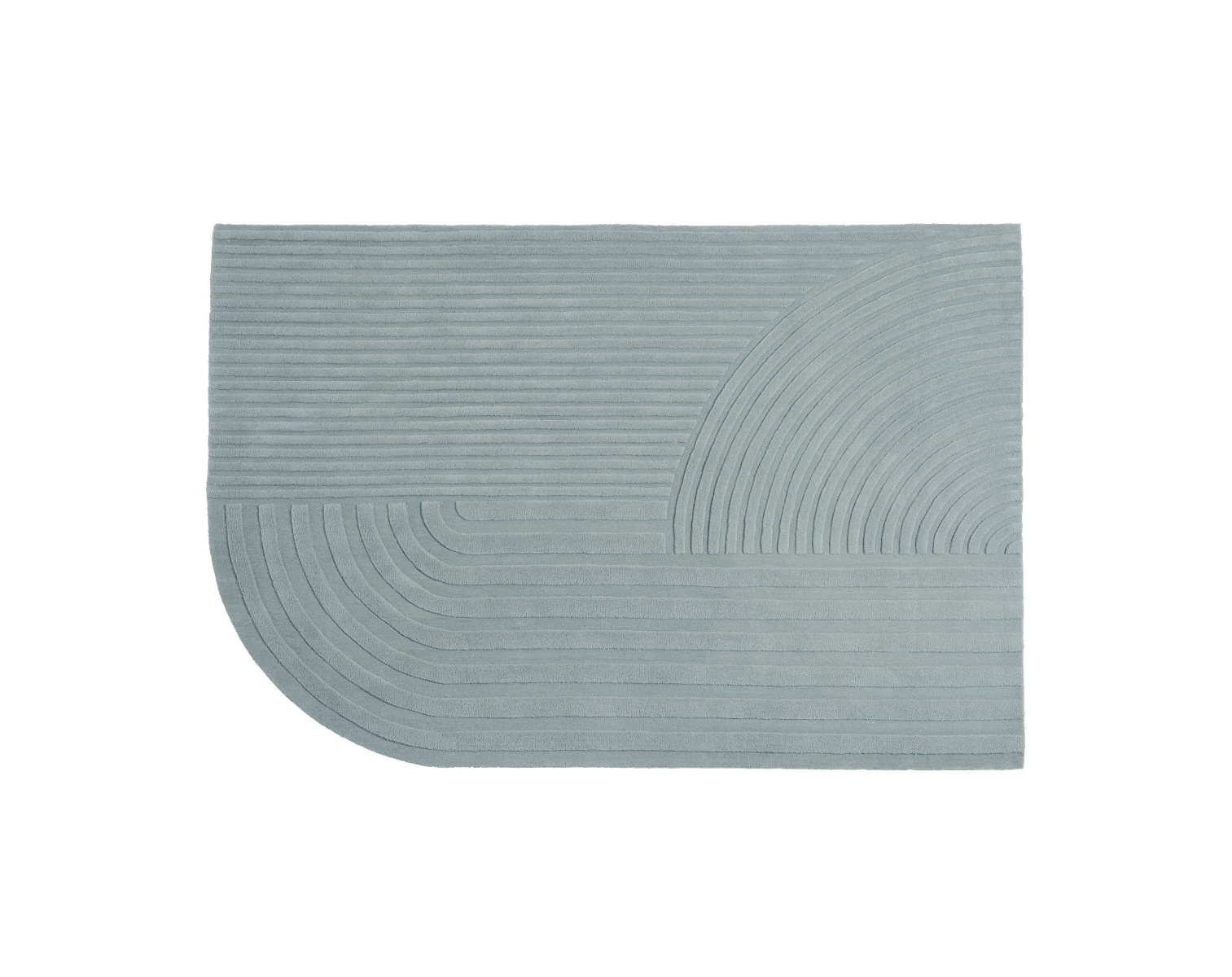 Relevo Teppich, 170 x 240 cm, sage green