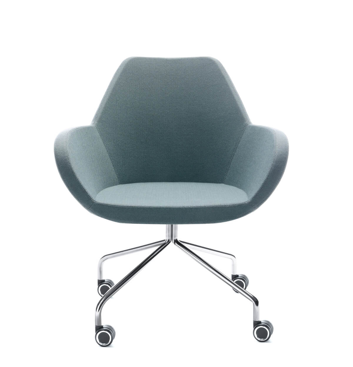 Design-Sessel Profim Fan 10HC, fester Spinnenfuß, nicht drehbar, hochwertiger Loungesessel für Büro und Empfang