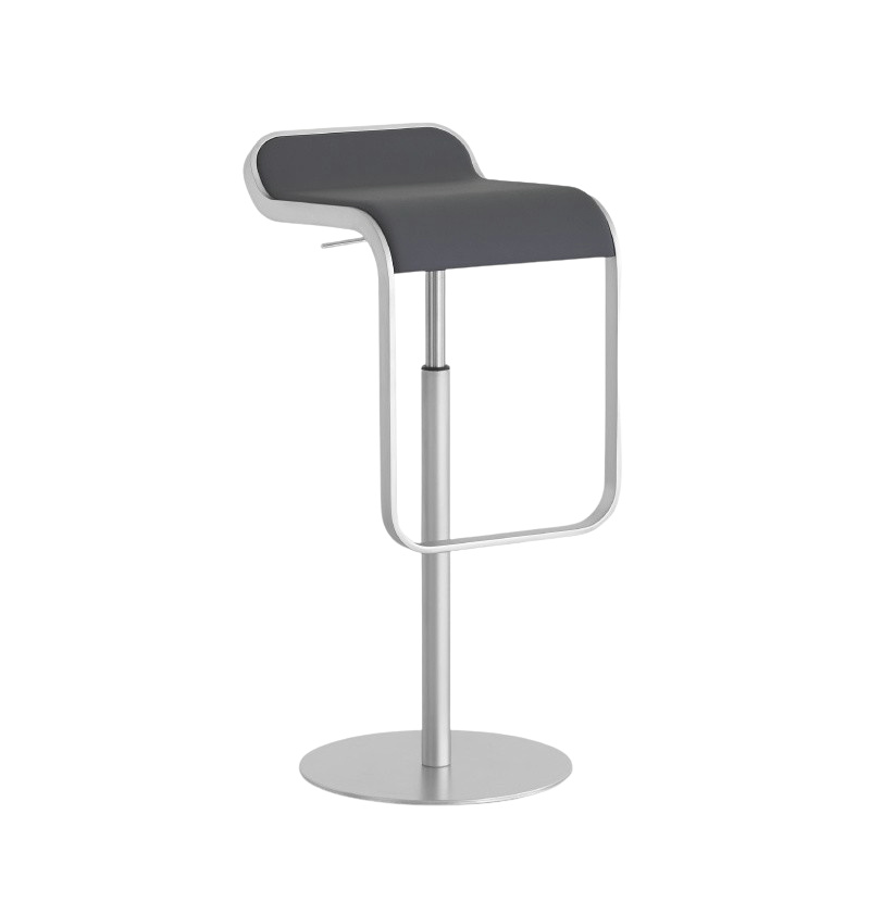 Lem Barhocker, höhe 66 cm, dreh- und höhenverstellbar, matt verchromt oder pulverlackiert