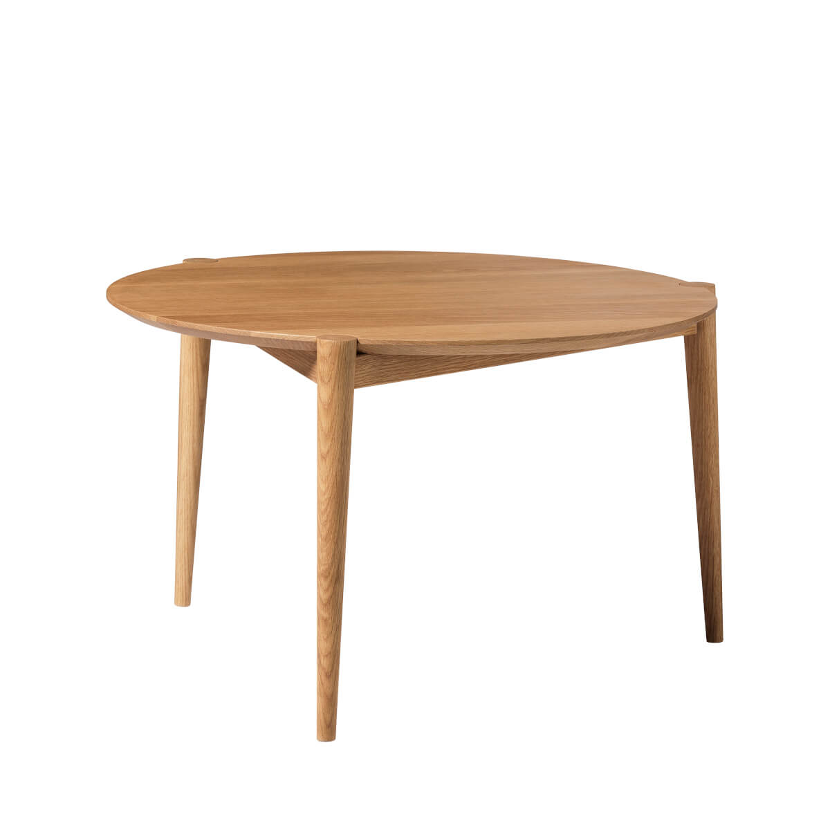 FDB Møbler D102 Søs Couchtisch, rund Ø70 cm, Eiche geölt, ergonomisch, nachhaltig, nordisches Design