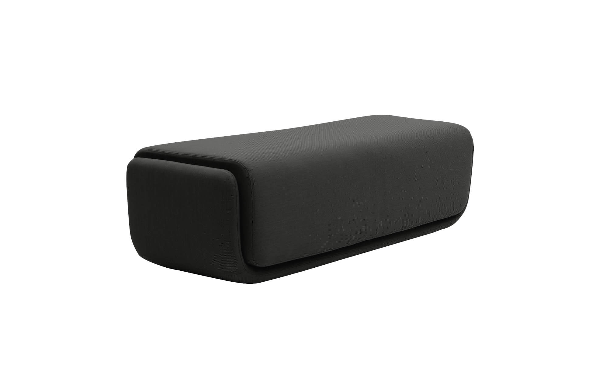 Großer Softline Basket Hocker large, vielseitiger Pouf mit Stoffbezug, ideal als Sitzgelegenheit oder Beistellhocker