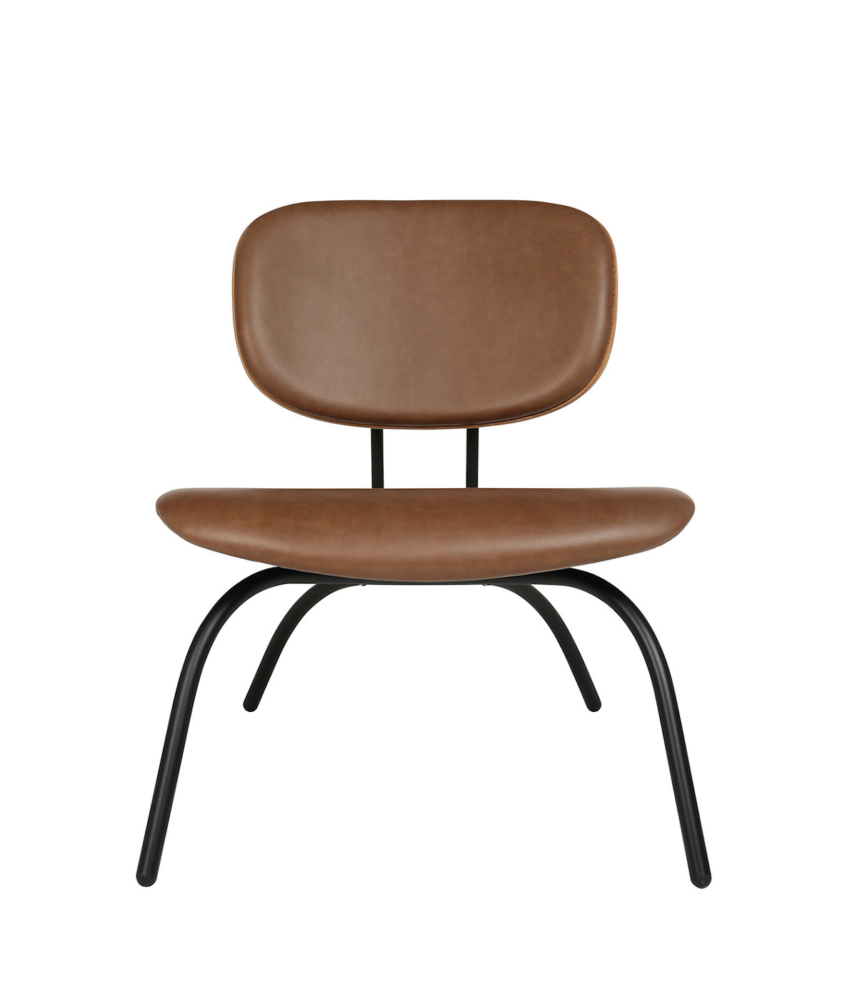 Moderner Wagner W-1970 Low Stuhl aus Holz mit gepolstertem Sitzkissen, ideal für Wohnzimmer