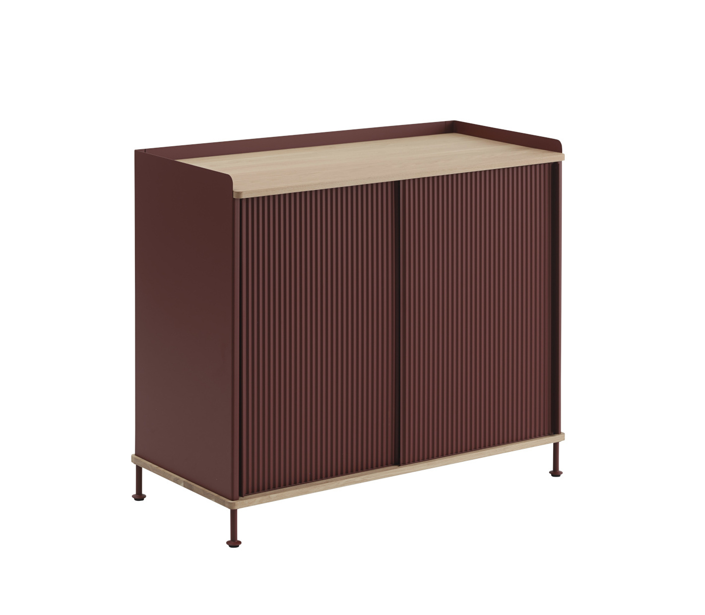 Enfold Sideboard, 100 x 85 cm, eiche geölt / deep red Enfold Sideboard, 100 x 85 cm, eiche geölt / deep red