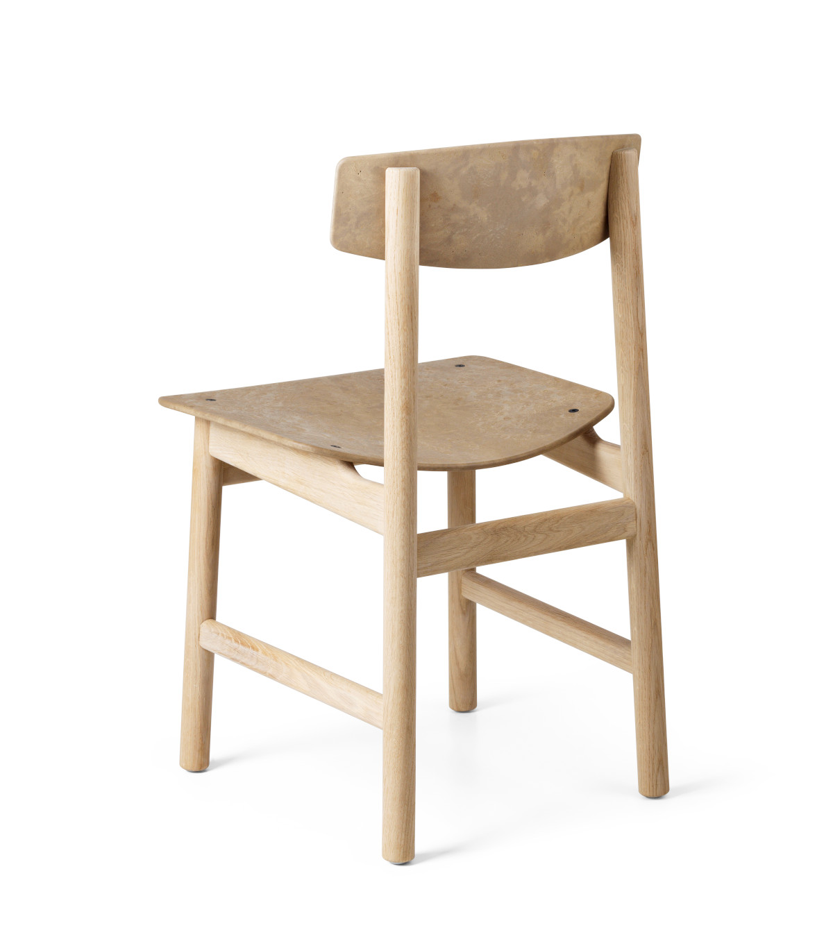 Conscious Chair 3162, buche grau lackiert / wood waste grey