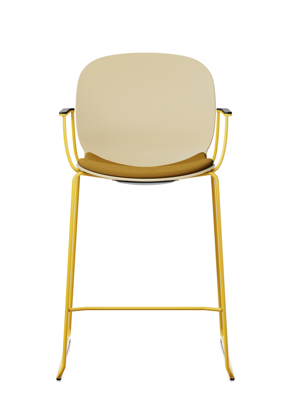 Noor Up 6090S Barhocker, Kufengestell, Kunststoffschale, Sitz gepolstert