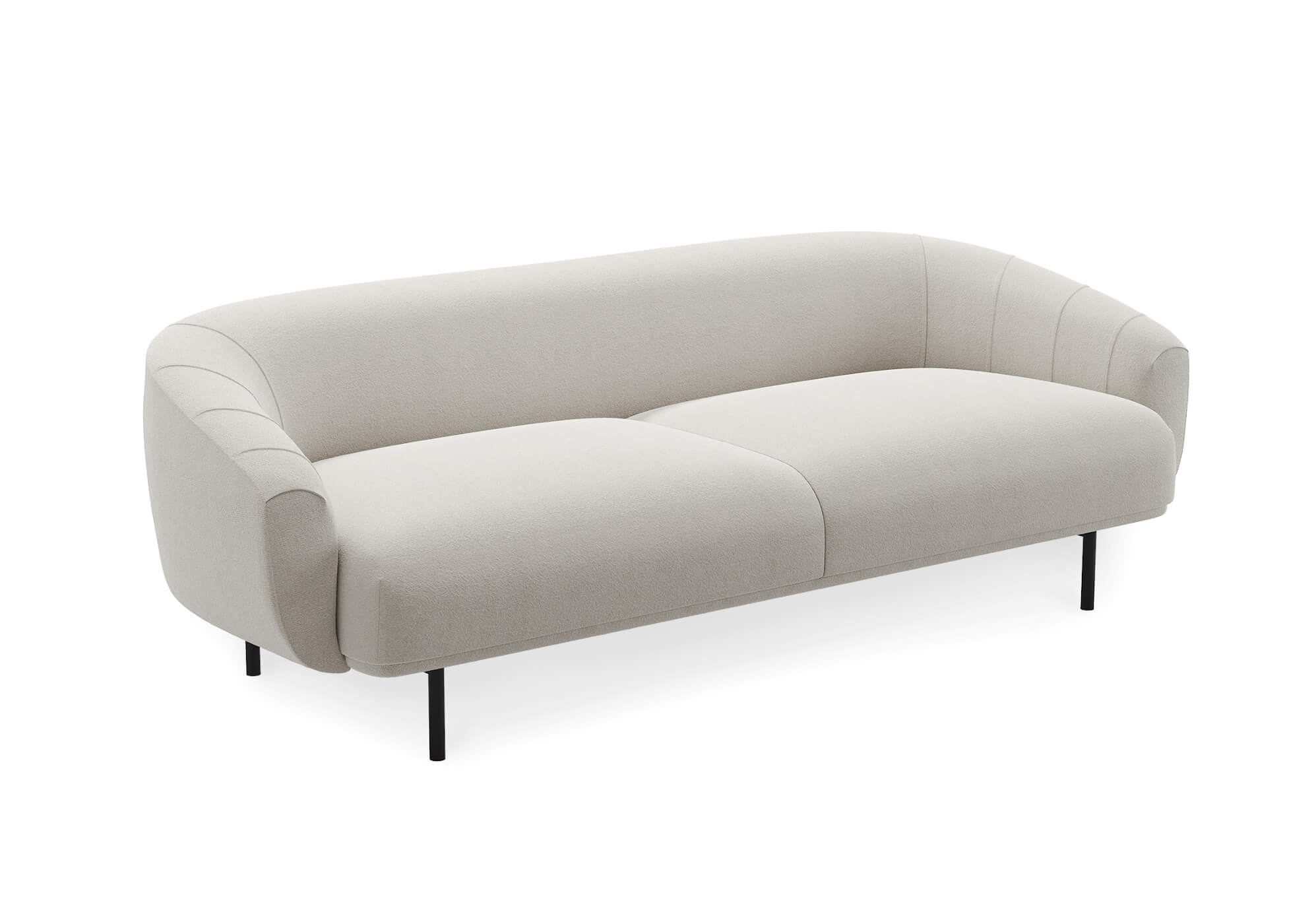 Plis Sofa 3-Sitzer, light beige (Moss 04)