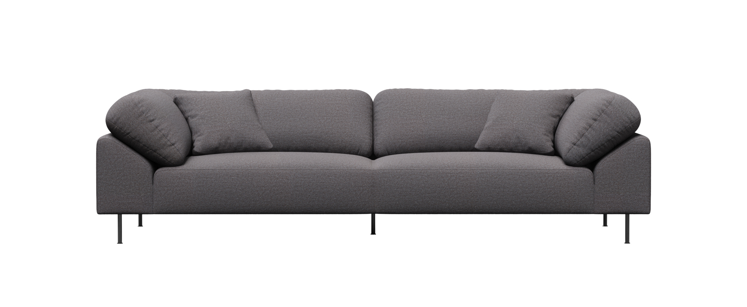 Collar Sofa 3-Sitzer, brown bouclé