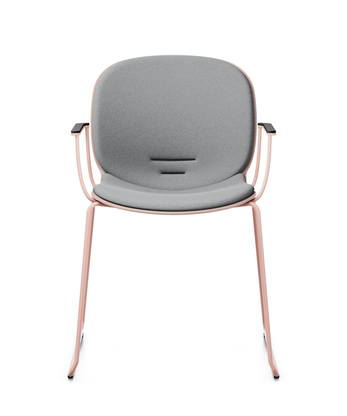 Noor 6060SB Stuhl, Kufengestell, Kunststoffschale, Sitz und Rücken gepolstert