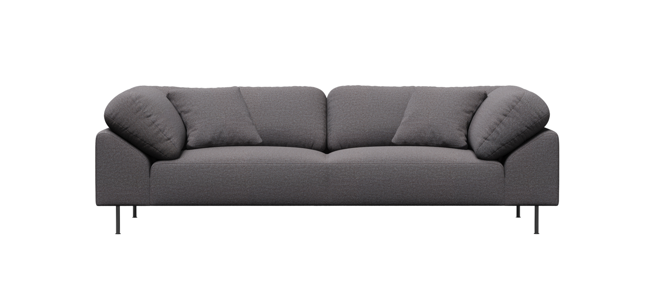 Collar Sofa 2,5-Sitzer, brown bouclé