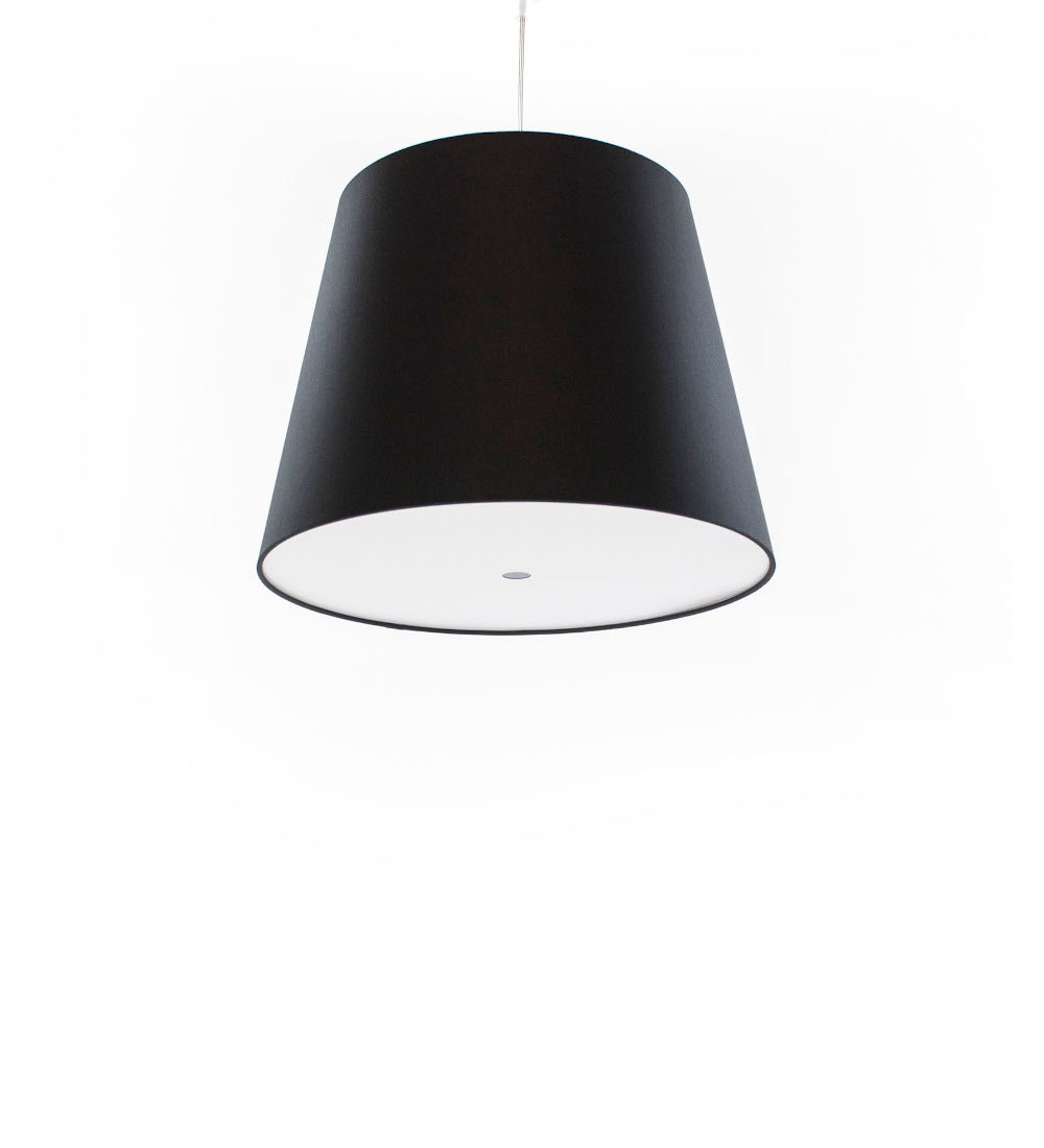 FRAUMAIER Single BigCluster Pendelleuchte in Schwarz, moderne Clusterlampe mit elegantem Design für Wohn- und Essbereiche