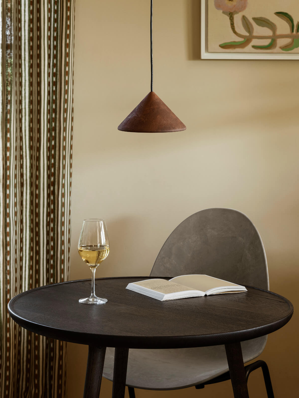 Terra Pendelleuchte, coffee waste black
