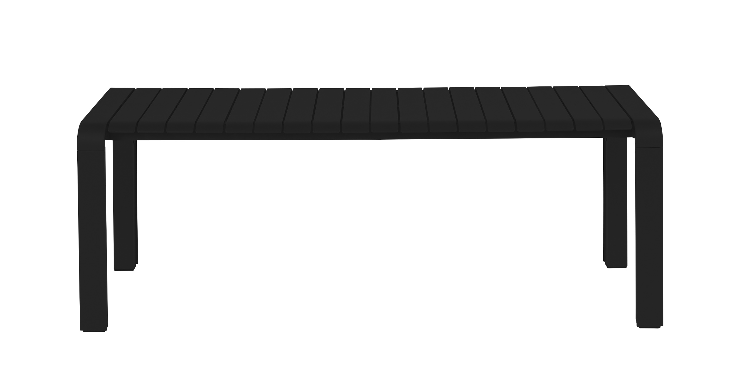 Vondel Bank, 129,5 x 45 cm, schwarz