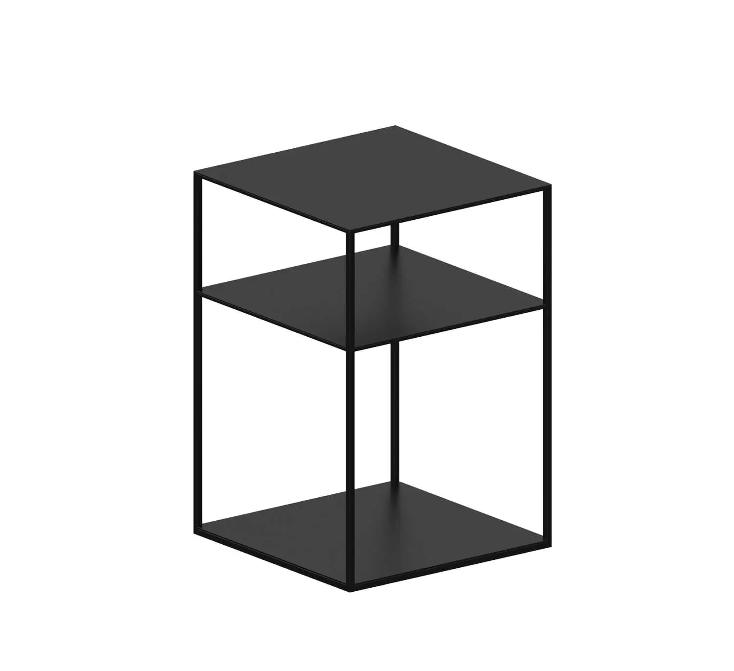 Slim Irony Triplet Beistelltisch, 31 x 31 cm, braun