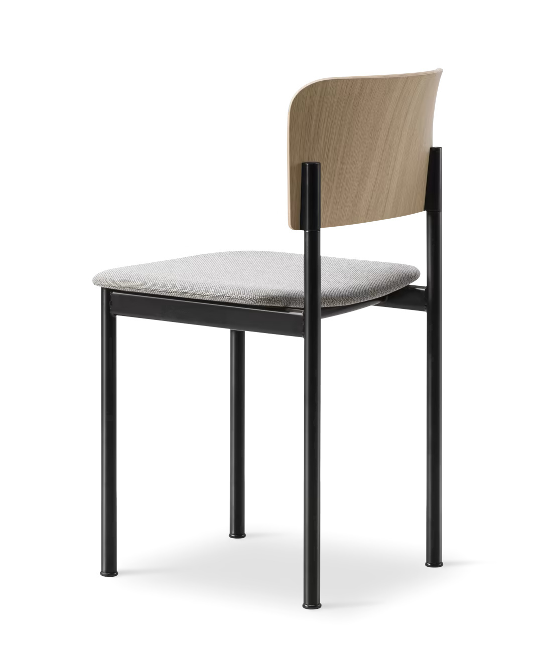 Plan Chair Sitz gepolstert, esche schwarz / re-wool 198