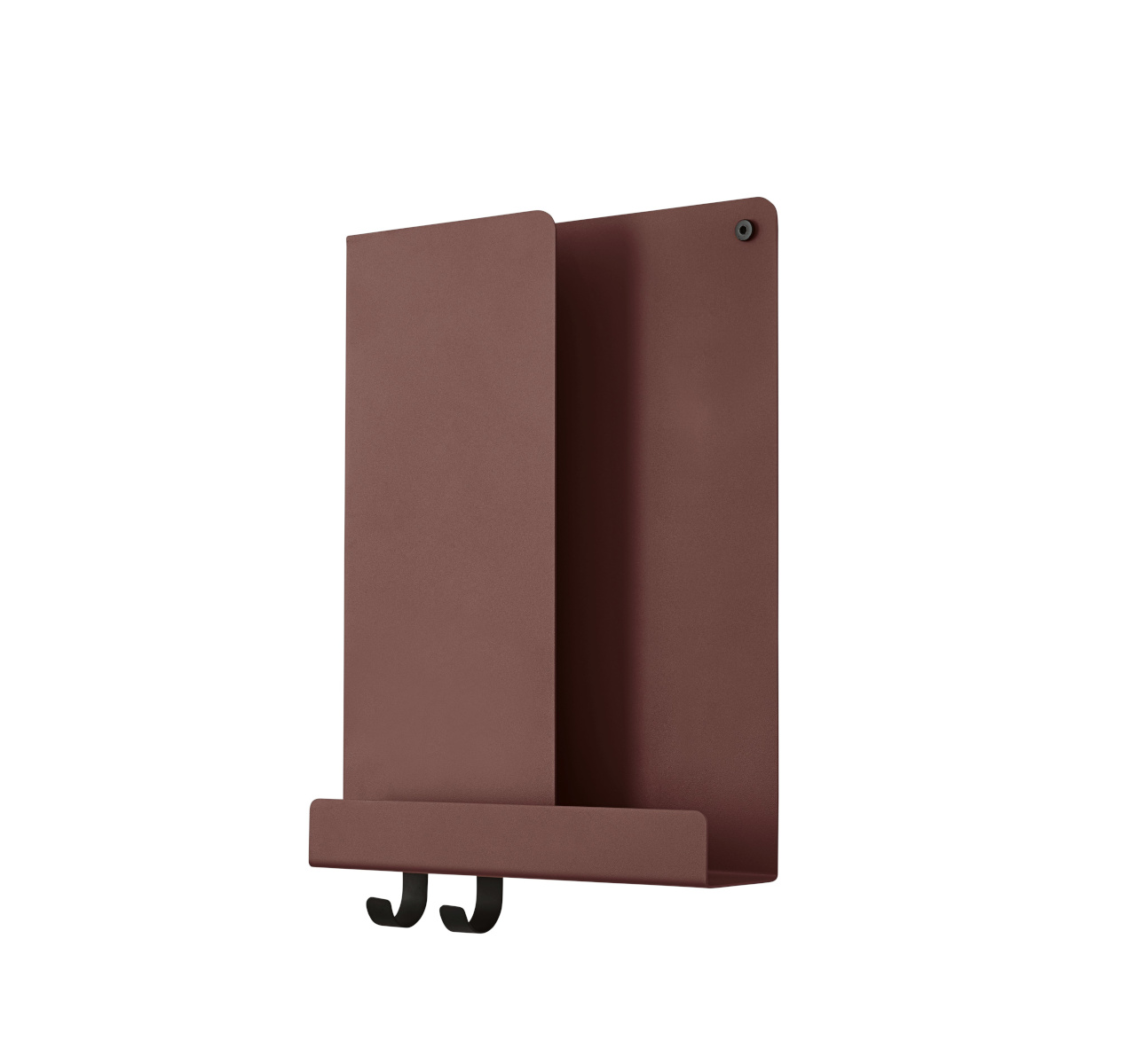 Folded Wandregal, 29 x 40 cm, schwarz