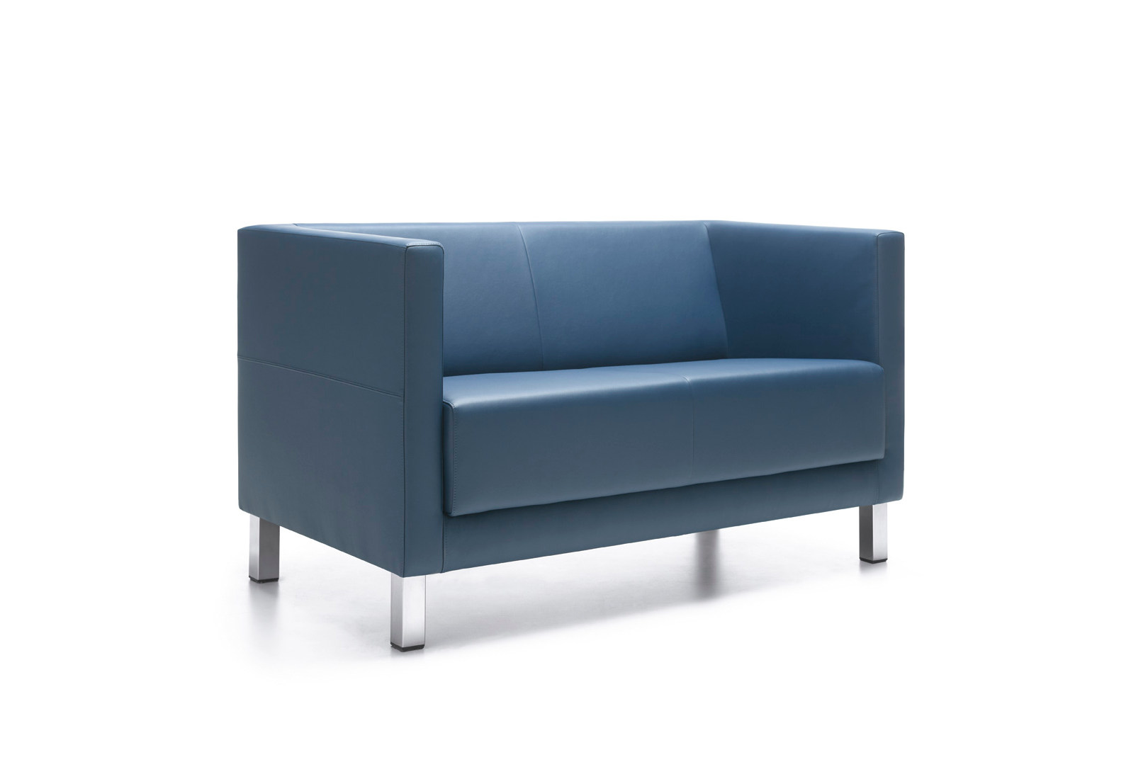 Bequemes Profim Vancouver Lite Sofa 2-Sitzer mit 4-Fuß-Gestell, stilvolles Sitzmöbel für moderne Arbeitswelten