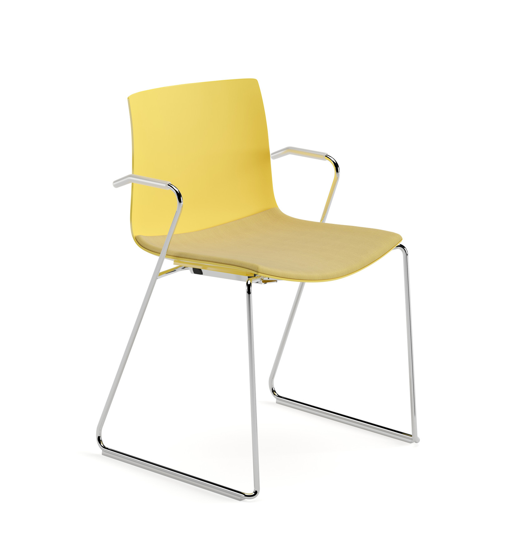 Catifa 46 Armlehnstuhl, kunststoff mit polstersitz #0454