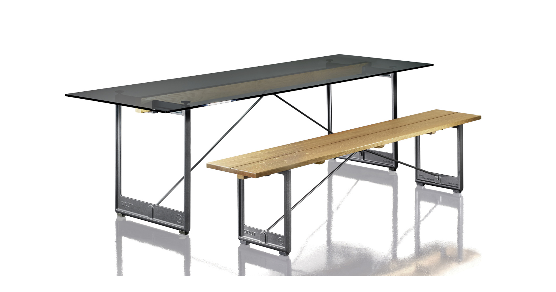 Magis Brut Tisch, italienisches Design, stabiler Esstisch, hochwertig, langlebig, ideal für Wohn- und Essbereich