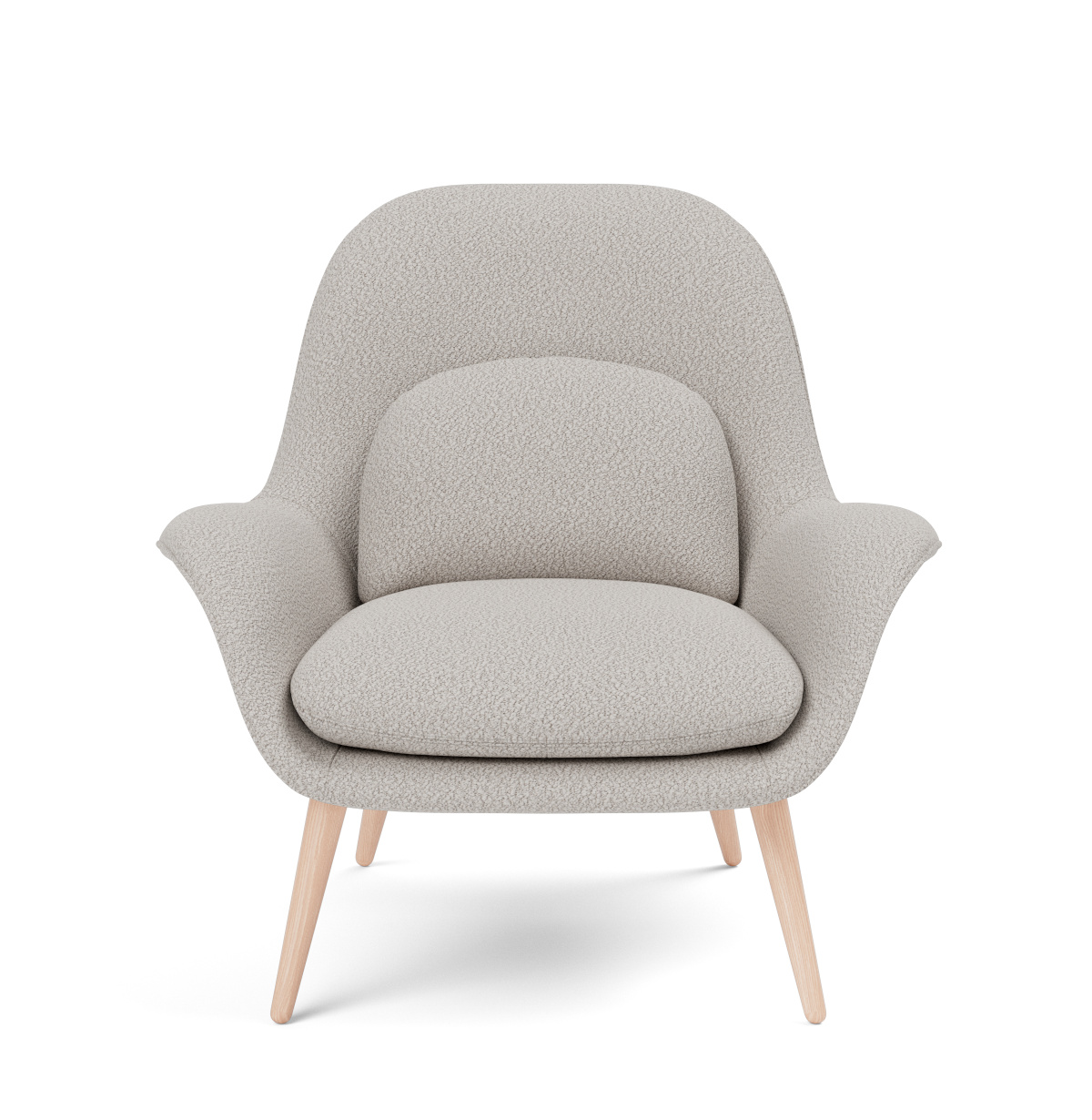 Swoon Lounge Petit Armchair, eiche lackiert / Elle 230