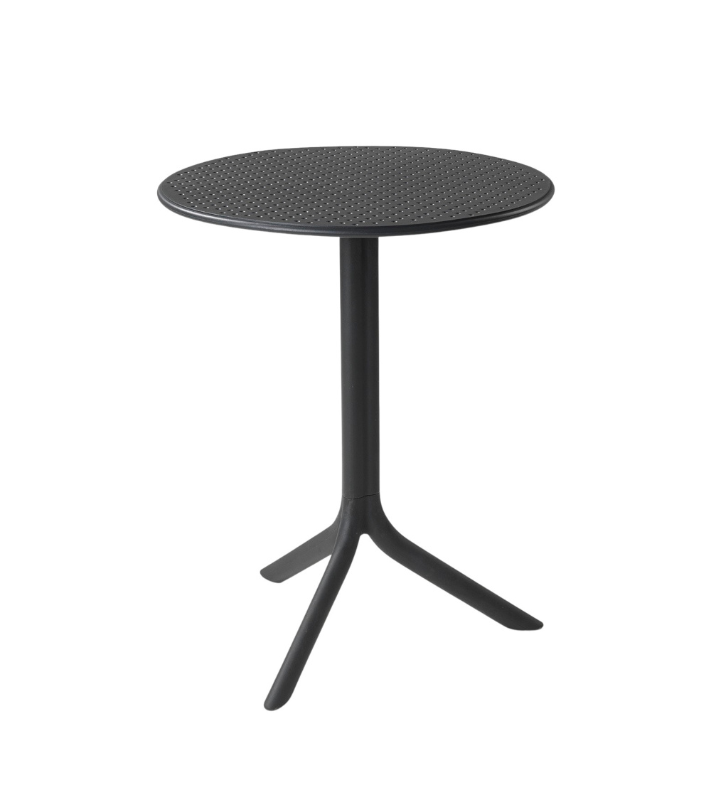 Nardi Step Gartentisch Ø 60 cm – anthrazit, wetterfest & robust Nardi Step Gartentisch Ø 60 cm, anthrazit, wetterfest, robust, leicht, italienisches Outdoor-Design